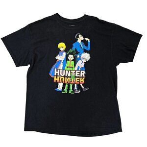 Hunter X Hunter Anime T-Shirt Black XL 100% Cotton Viz Media mens shirt